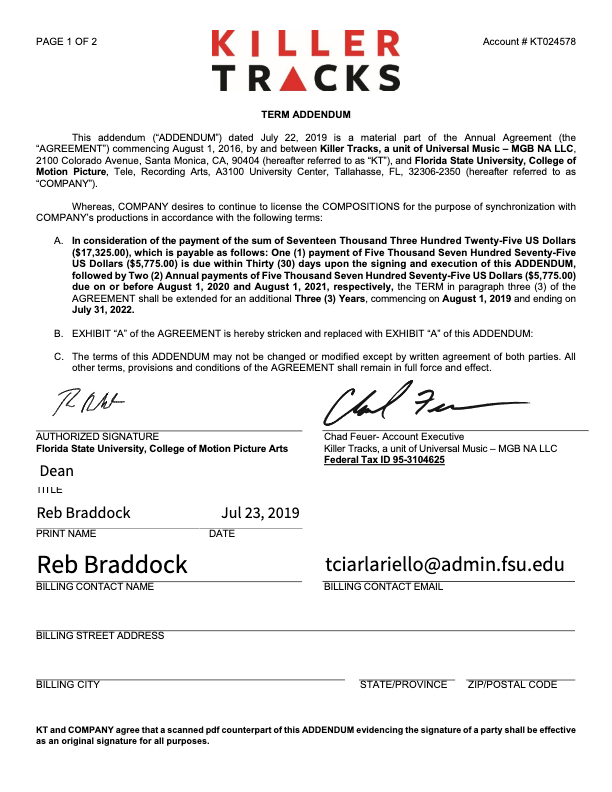 Universal Production Music License