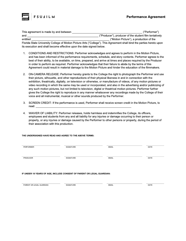 Performance Agreement